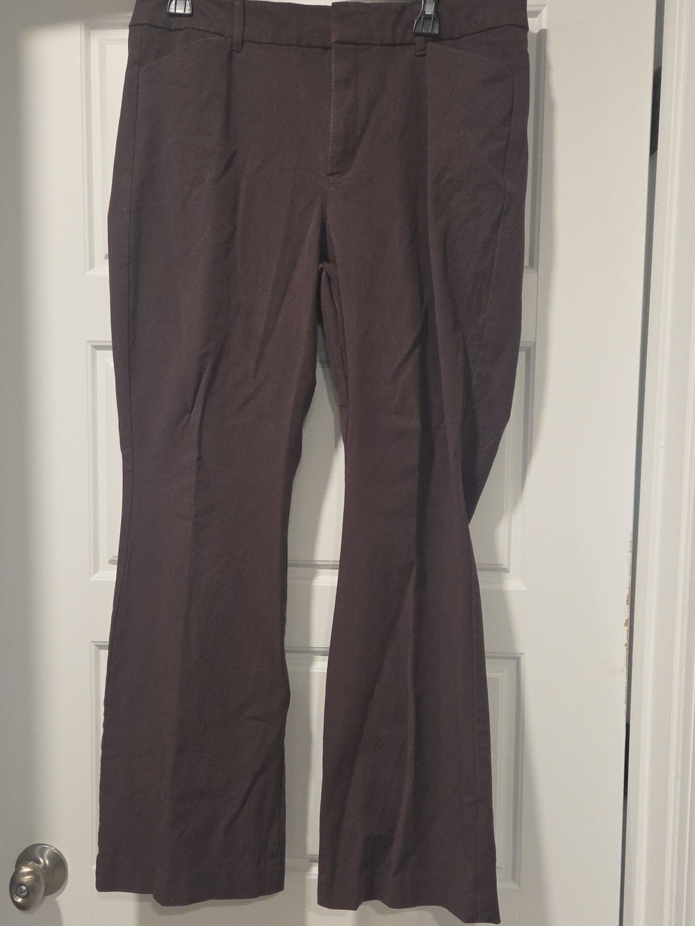 Old Navy Pixie Flaire Chino Pants in Dark Brown